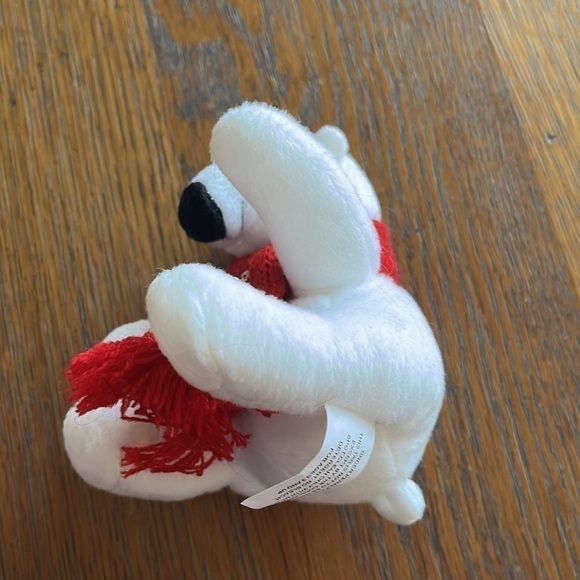 Coca-Cola bear white with red scarf approximately 3 1/2” tall - Picture 9 of 10
